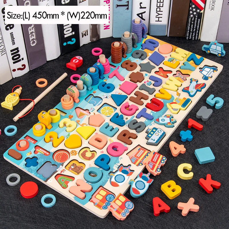 5-in-1 Montessori Math Learning Toy for Toddlers