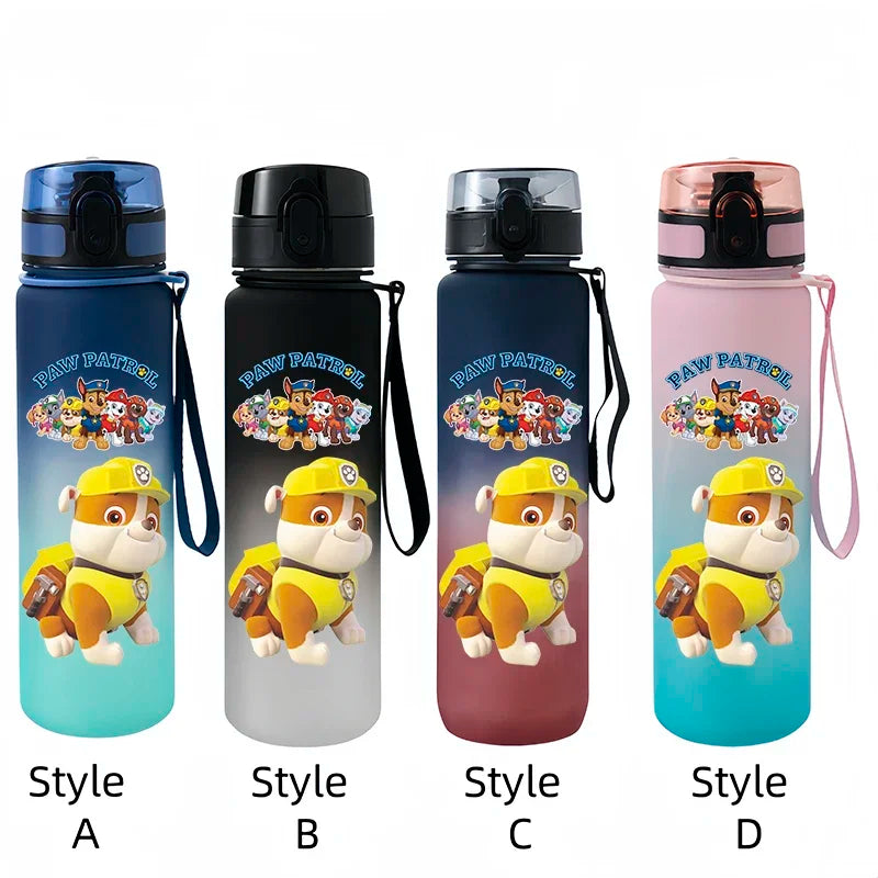 PAW Patrol Chase Marshall Anime Figure Outdoor Portable Children's Plastic Large Drink Bottles Student Sport Water Cup Gifts