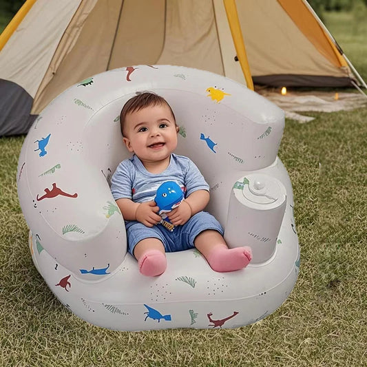 Inflatable Baby Seat Sofa with Built-In Air Pump