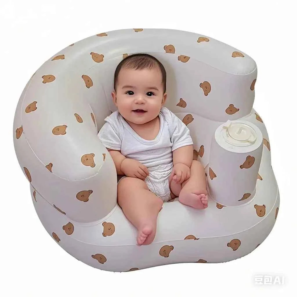 Inflatable Baby Seat Sofa with Built-In Air Pump
