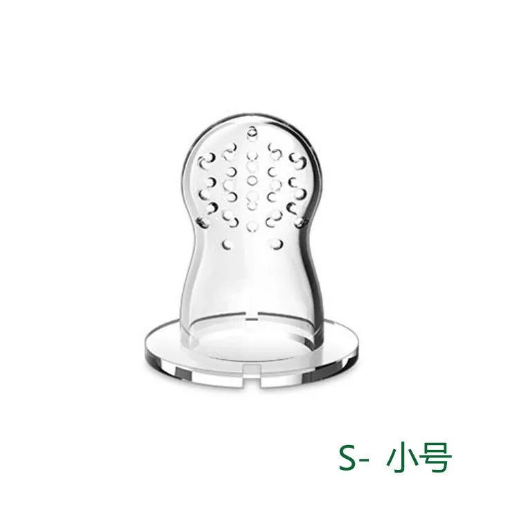 Silicone Baby Fruit Feeder Baby Pacifier Food Vegetable Supplement Soother Infant Nibber Teether with Cover Baby Feeding Items