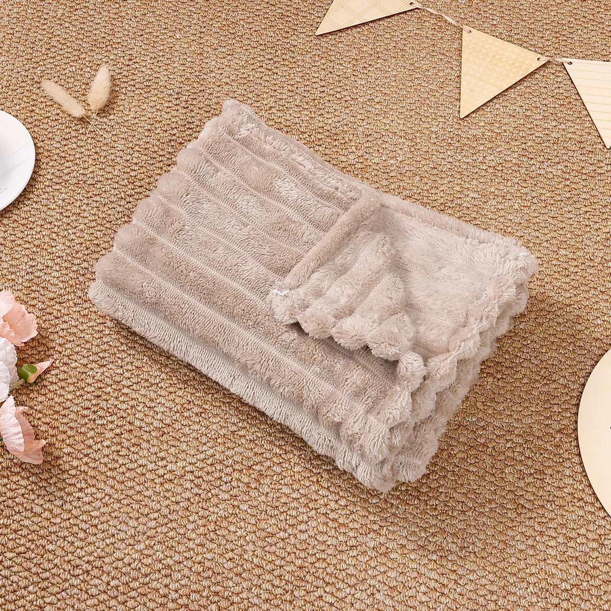Elinfant Soft Cozy Baby Blanket For All Seasons Warm Baby Blanket Swaddle Blanket Air Conditioning Blanket Newborn Swaddle Wrap