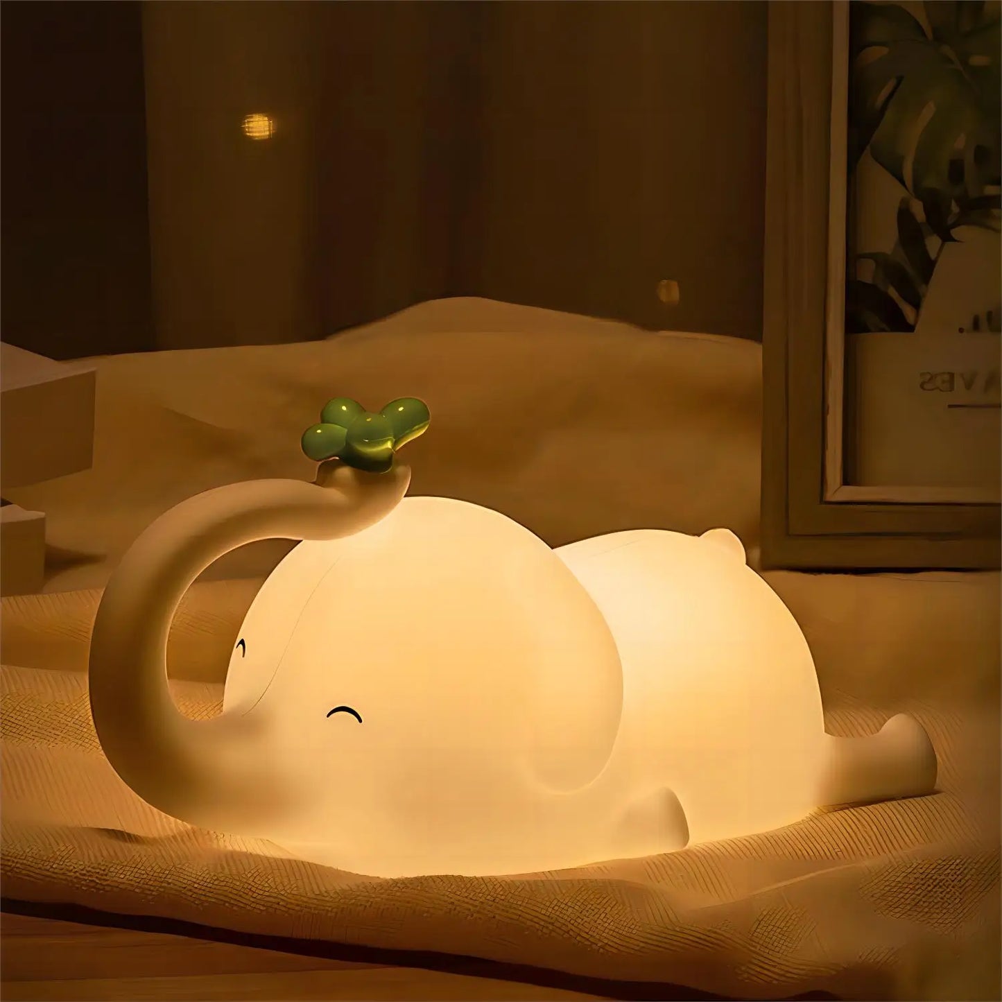Cute Silicone Night Lights Sheep Cartoon Bedroom Lamp for Children's Room Decor Rechargeable Timing Dimming Sleep Night Light