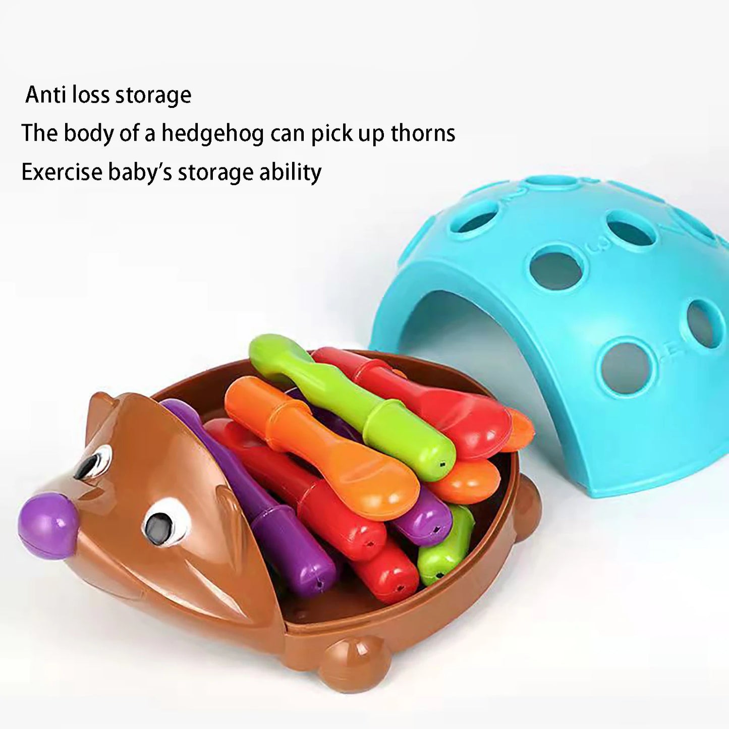 Baby Early Education Cognitive Color Children's Focus Montessori Puzzle Puzzle Hedgehog Toy