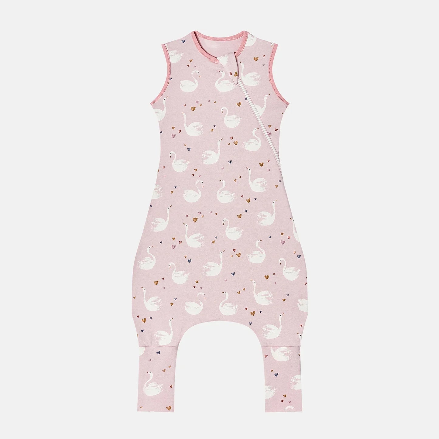INSULAR Baby Soft Sleep Sack With Feet Infant Sleeveless Sleeping Bags Children's Homewear Premium Cotton 2-Way Zipper4 Seasons