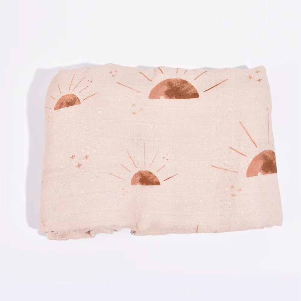 120x120cm Bamboo Cotton Baby Swaddle Bedding Bath Towel Infant Wrap Gauze Muslin Blankets Breathable For Newborn Baby Dropship