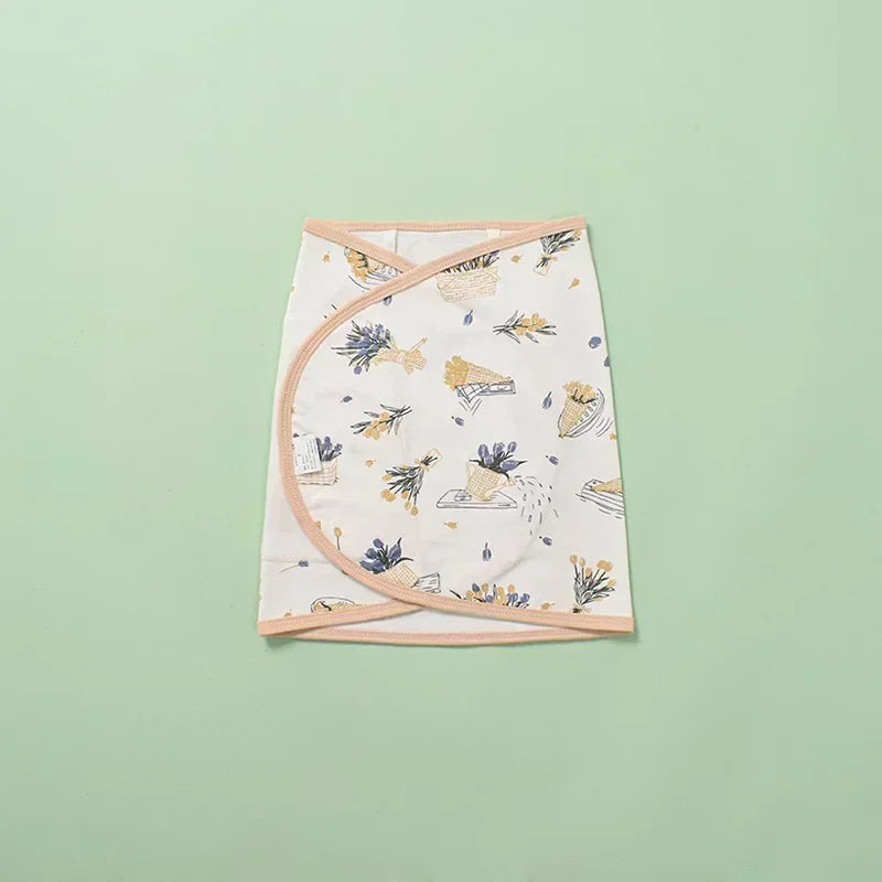 Baby Swaddle Blanket 0-6 Months Strap Protect Belly Baby Sleeping Blanket Wrap for New Born Thin-style for Summer