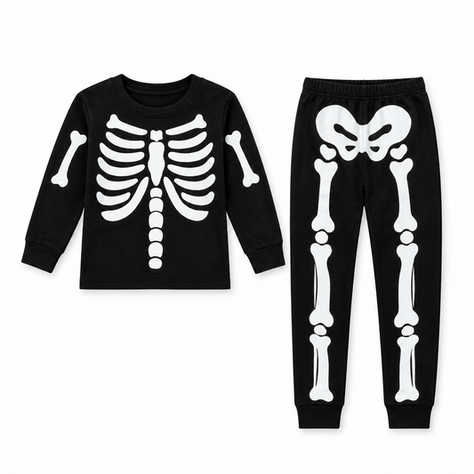 Skeleton Pajama Costume for Kids
