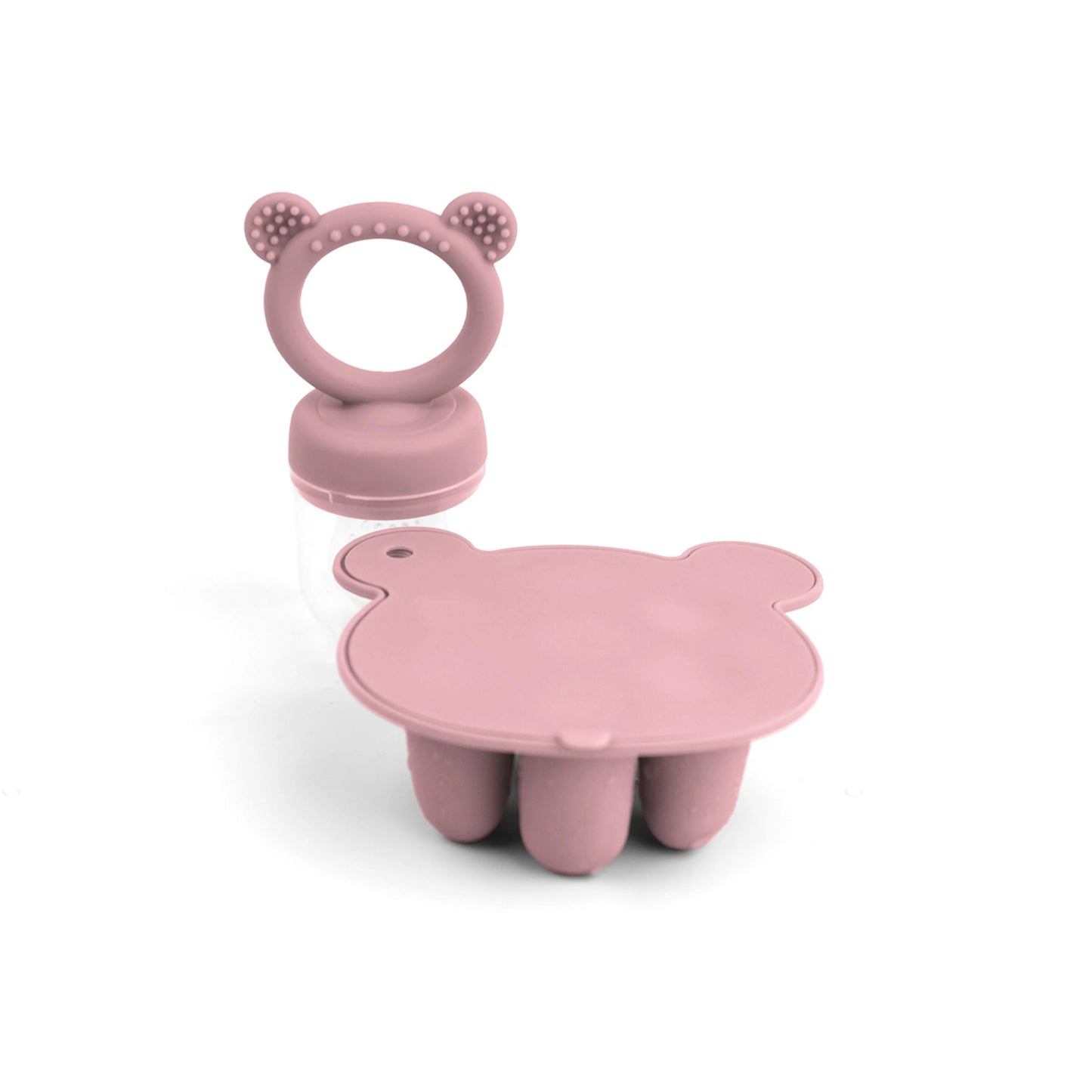 Gift set-Animal Design Baby Fruit Feeder Freezer Tray Baby Food Frozen Breast Milk Ice Cube Mold Fruit Feeder Set With Nipples
