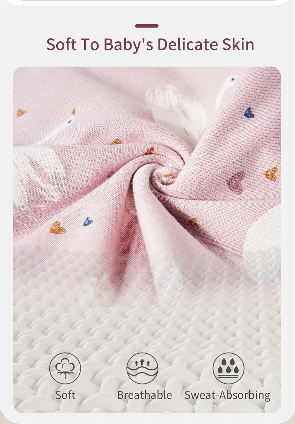 INSULAR Baby Cotton Sleeping Bags Newborn Anti-shock Sleepsacks Raised Hand Surrender Blankets Infant Cartoon Anti-startle Jump