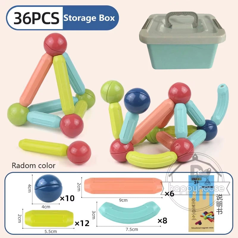 Magnetic Constructor Blocks Set for Kids