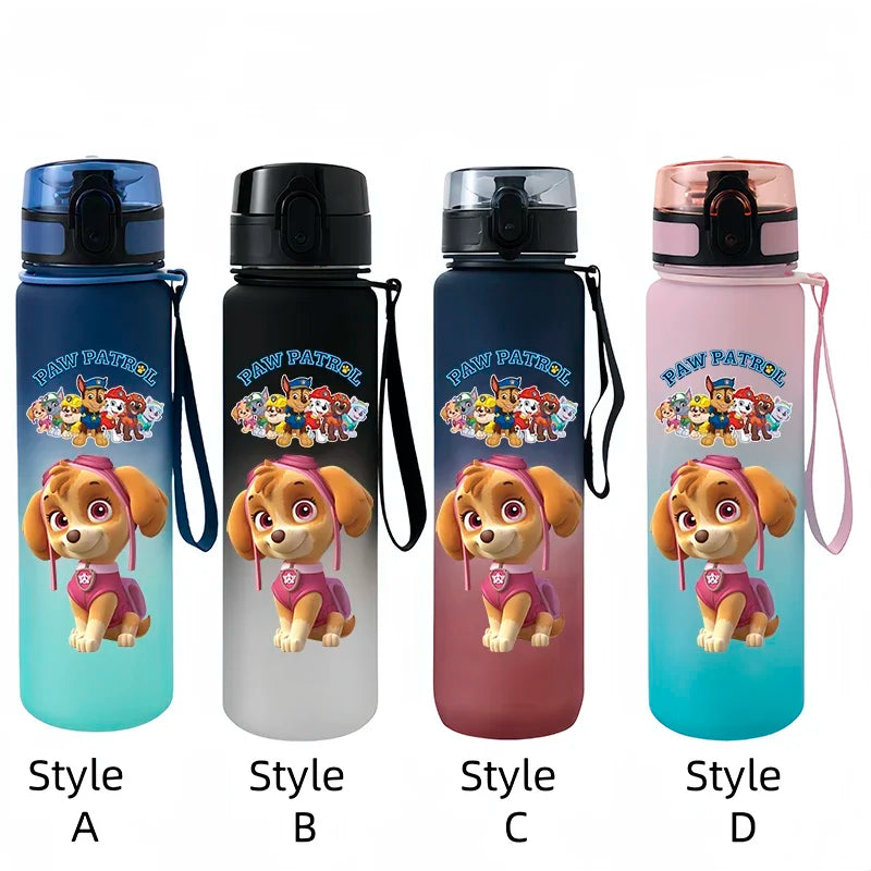 PAW Patrol Chase Marshall Anime Figure Outdoor Portable Children's Plastic Large Drink Bottles Student Sport Water Cup Gifts