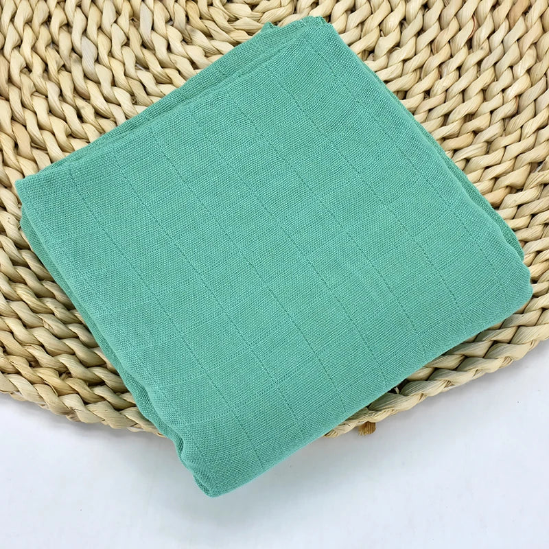 120x120cm Bamboo Cotton Baby Swaddle Bedding Bath Towel Infant Wrap Gauze Muslin Blankets Breathable For Newborn Baby Dropship