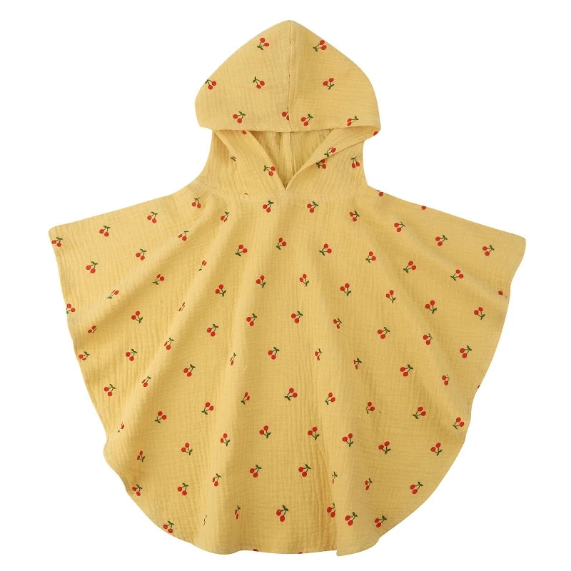 Baby Hooded Bath Towel for Infant Boy Girl Breathable Swaddle Wraps Warm Shower Towel Comfortable Quick-Drying Bathrobe
