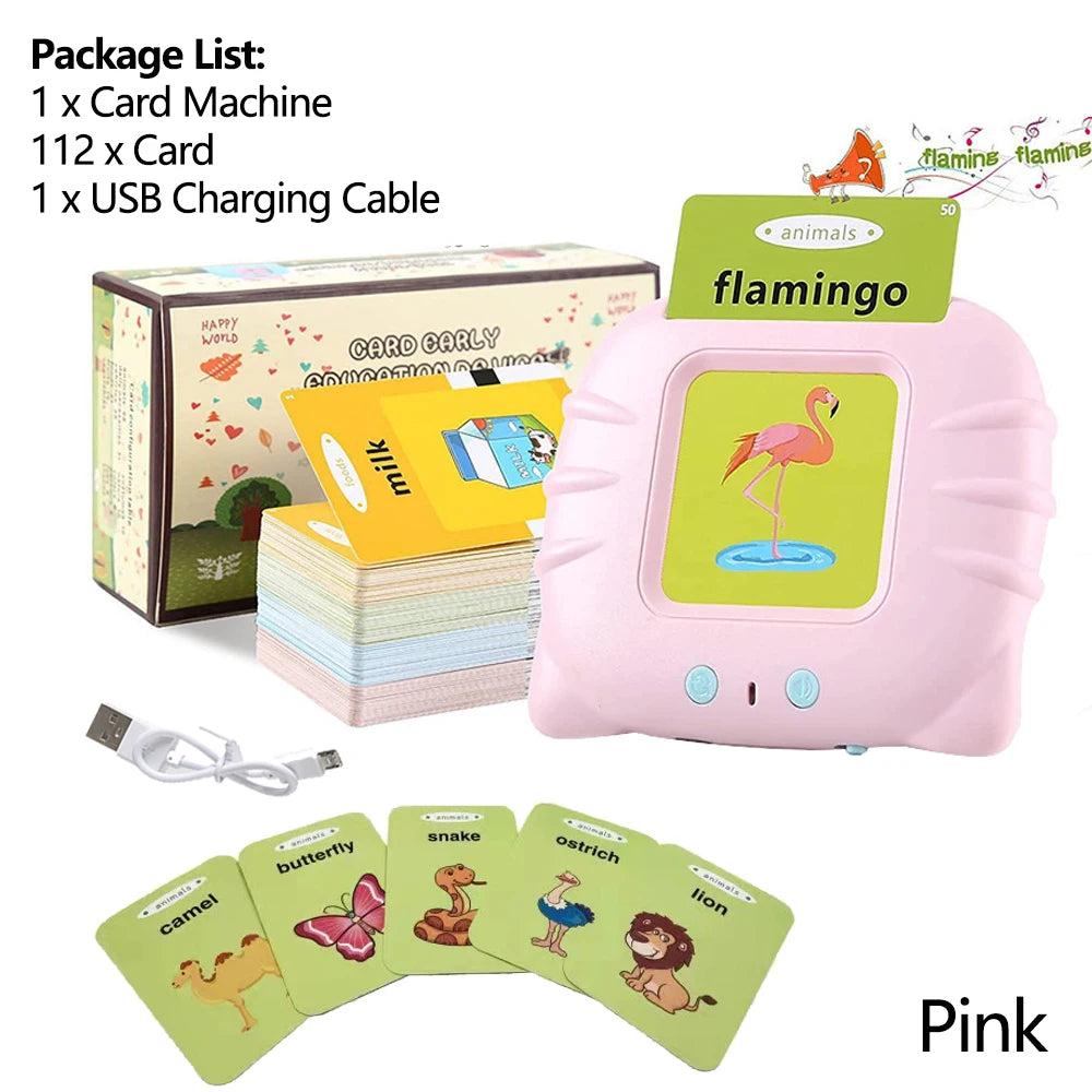 Montessori Talking Flash Cards Toy for Toddlers