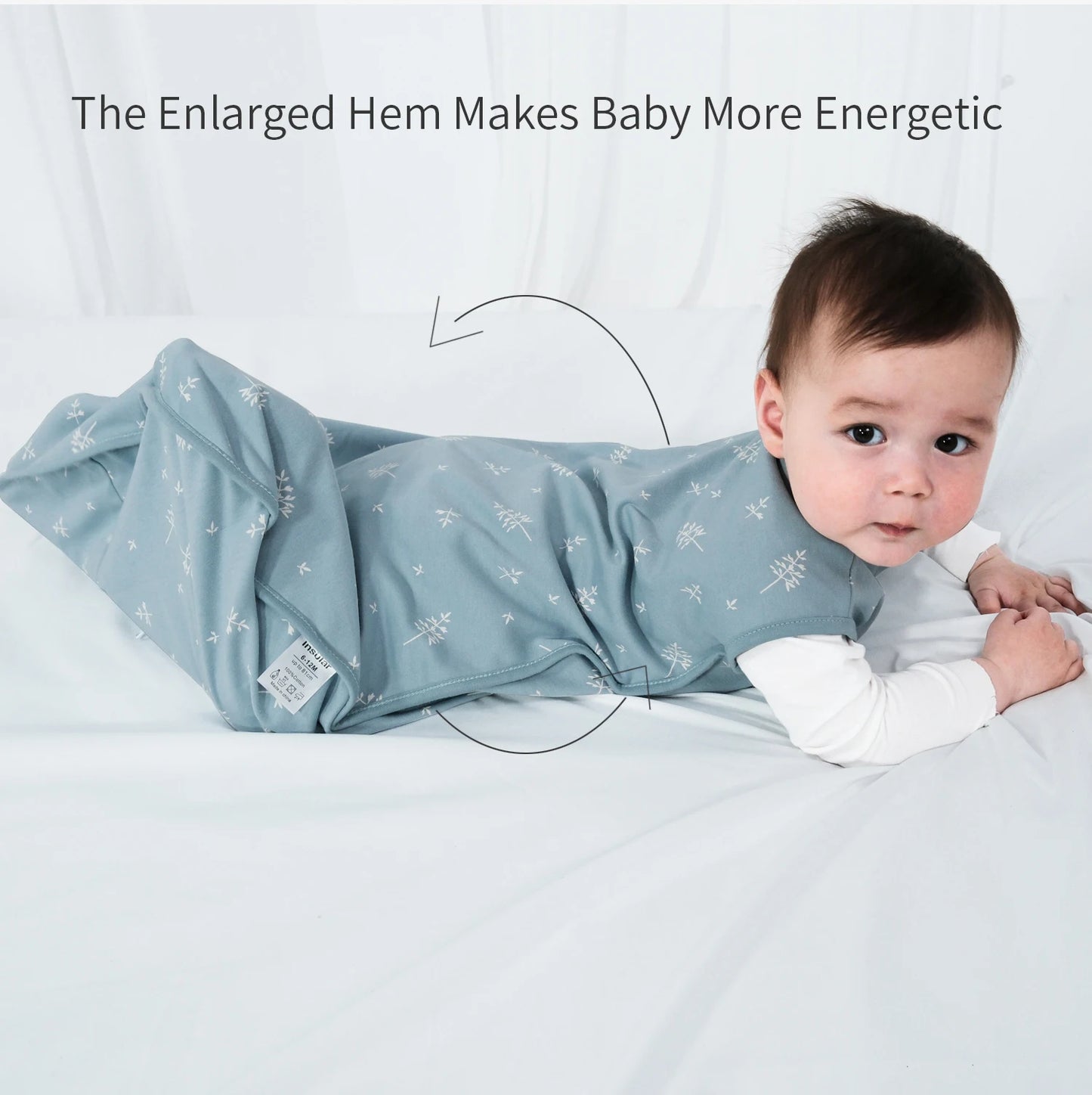 Insular Baby Sleep Sack Sleepping Bag Unisex Sleeveless 100% Cotton Wearable Bedding Blanket Suit Summer Soft For Baby Toddler