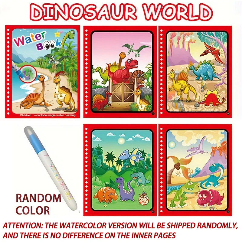 1pcs Magical Book Water Drawing Montessori Toys Reusable Coloring Book Magic Water Drawing Book Sensory Early Education Toys