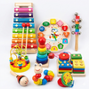 9 in 1 Wooden Montessori Music Toy Rattle Drum Set