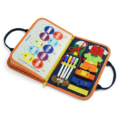 Montessori Busy Board Quiet Book for Kids
