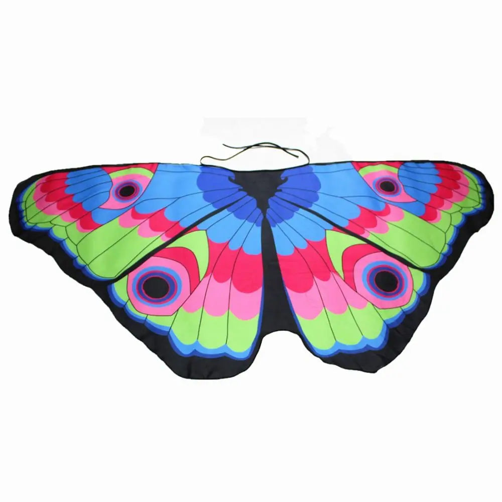 Kids Butterfly Wings Shawl Costume Cape