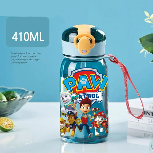 410ML Paw Patrol Water Cup Cartoon Large Capacity Outdoor Sports Water Cup Drinking Leakproof Water Bott Children's Gift