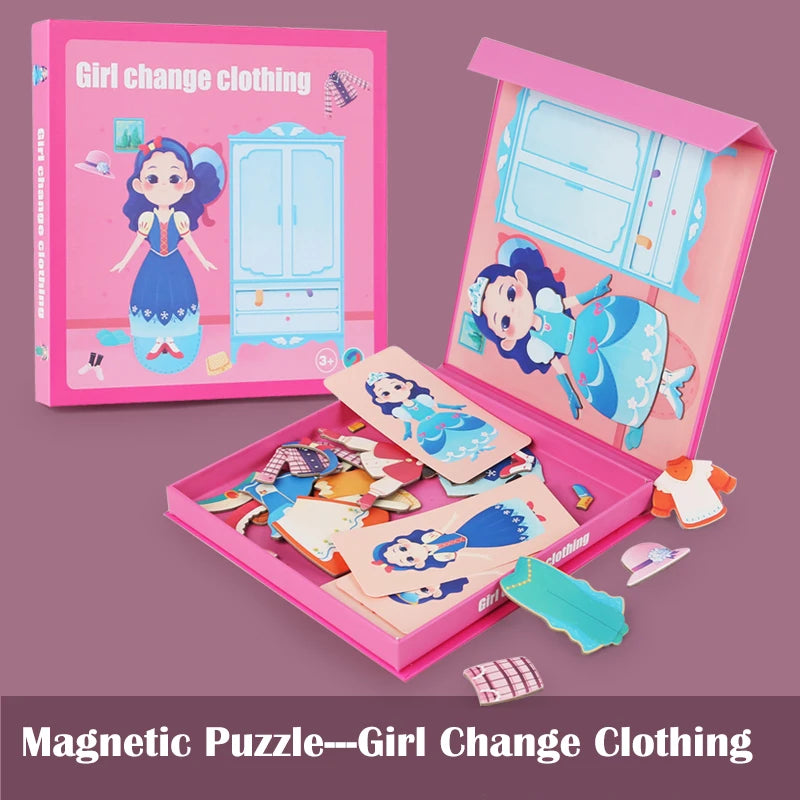 Magnetic Travel Puzzle Set for Kids