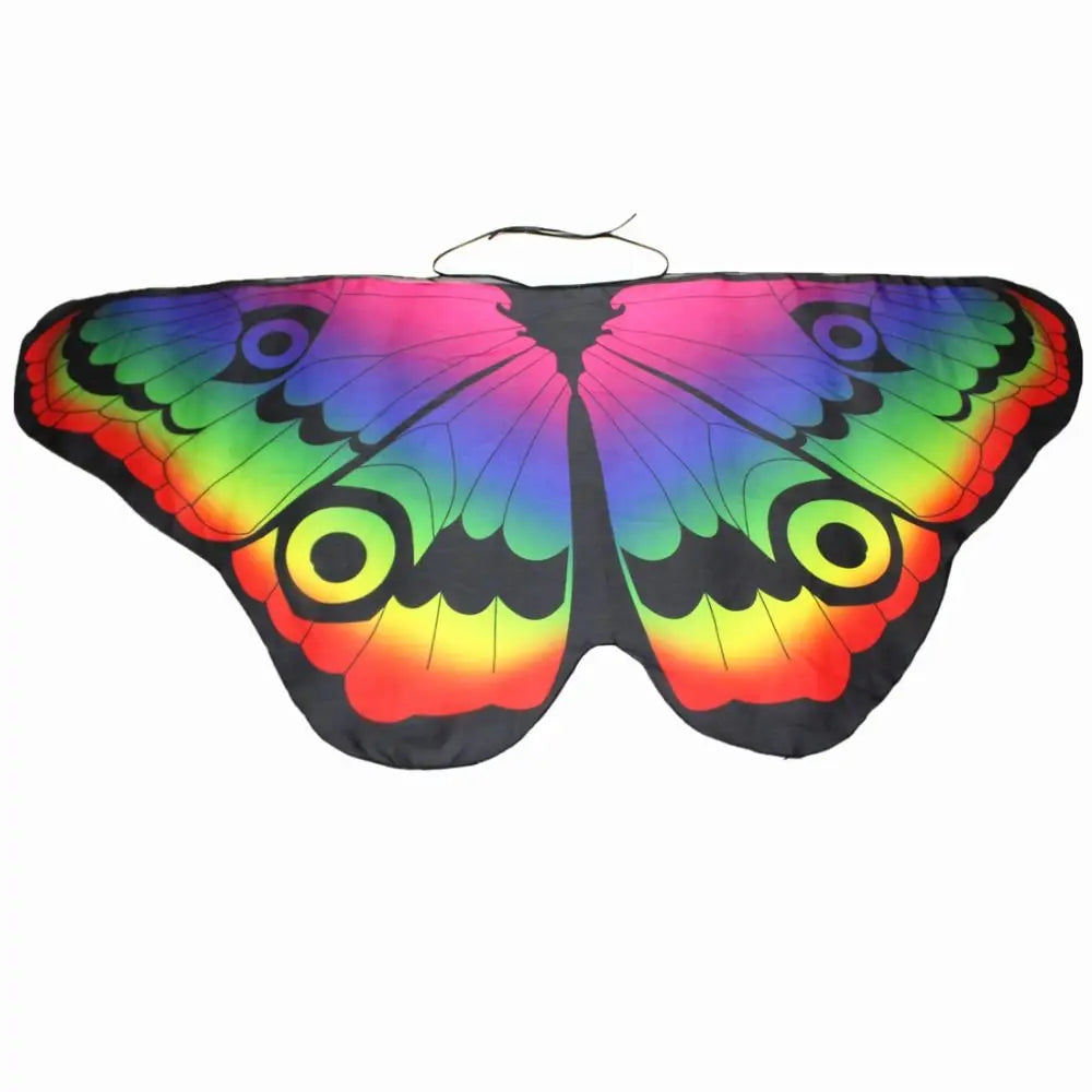 Kids Butterfly Wings Shawl Costume Cape
