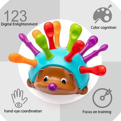 Baby Early Education Cognitive Color Children's Focus Montessori Puzzle Puzzle Hedgehog Toy