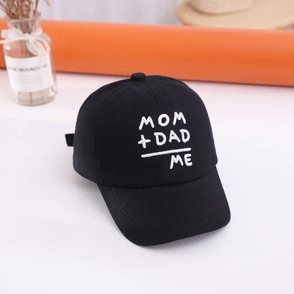 Letter Embroidery Baby Baseball Cap Solid Color Adjustable Toddler Boys Girls Snapback Hat Casual Kids Cotton Duck Tongue Caps