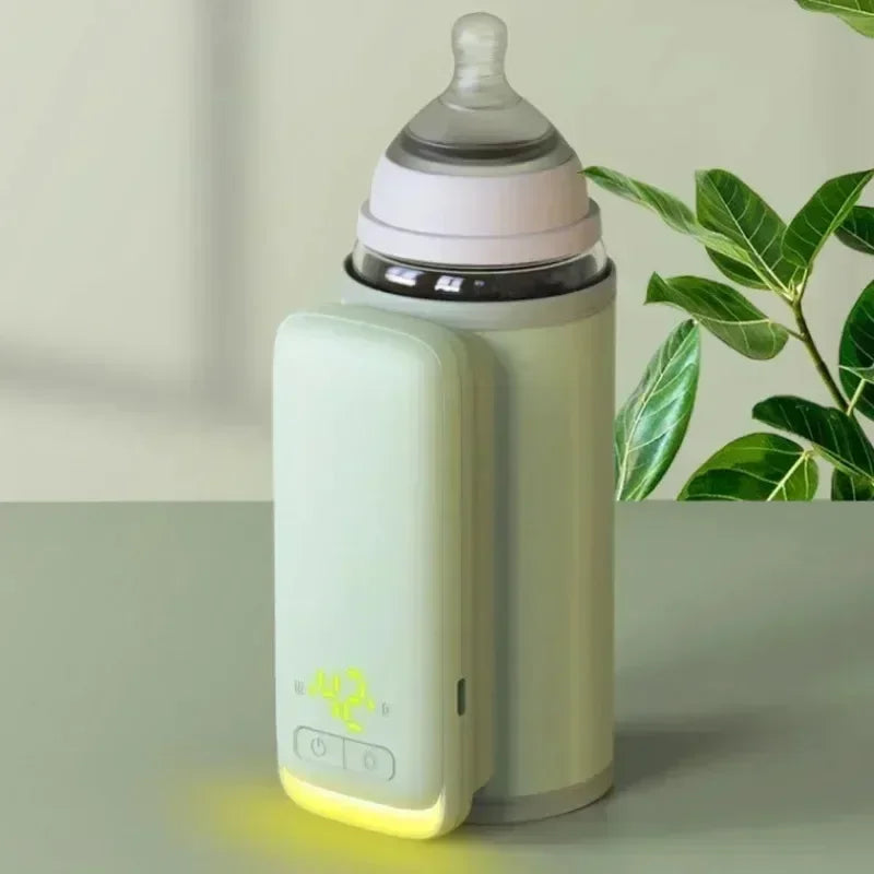 Rechargeable Baby Bottle Warmer 6Heat Level Multifunction Breast Milk Warmer Accurate Temperature Control Baby Bottle Heat