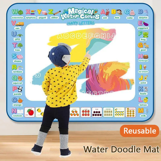 Colorful Water Doodle Mat Drawing Mat For Kids Toddlers Montessori Educational Toys For Children Age 3 4 5 6 7 8 Boys Girls Gift