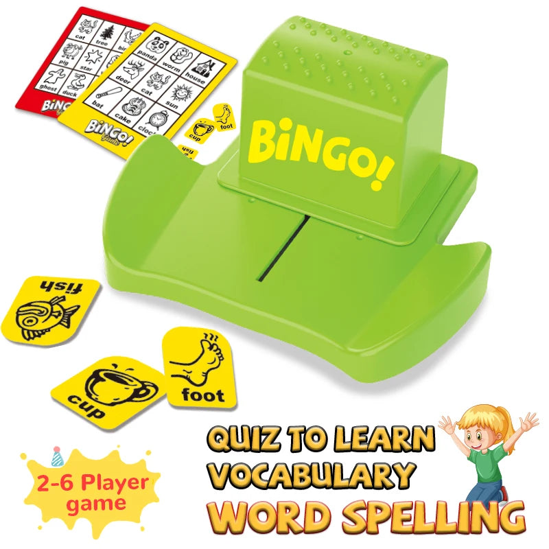 Children's educational game machine, English word learning tool, intelligence development, fun interactive table game
