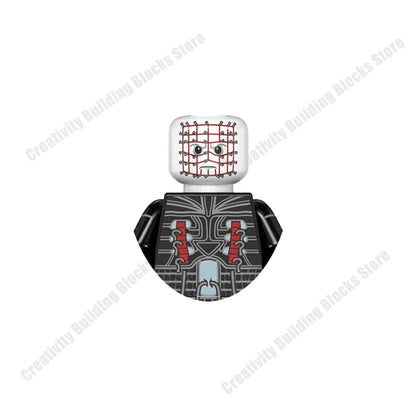 Mini 3D Halloween Figures Building Block Toy Set