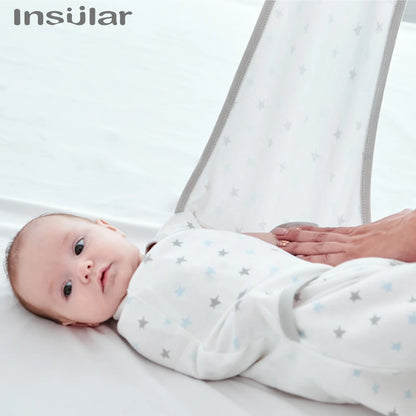 INSULAR Four Seasons Baby Pure Cotton Anti-shock Cocoon Sleeping Bag Baby Anti Kicking Newborn Holding Towel