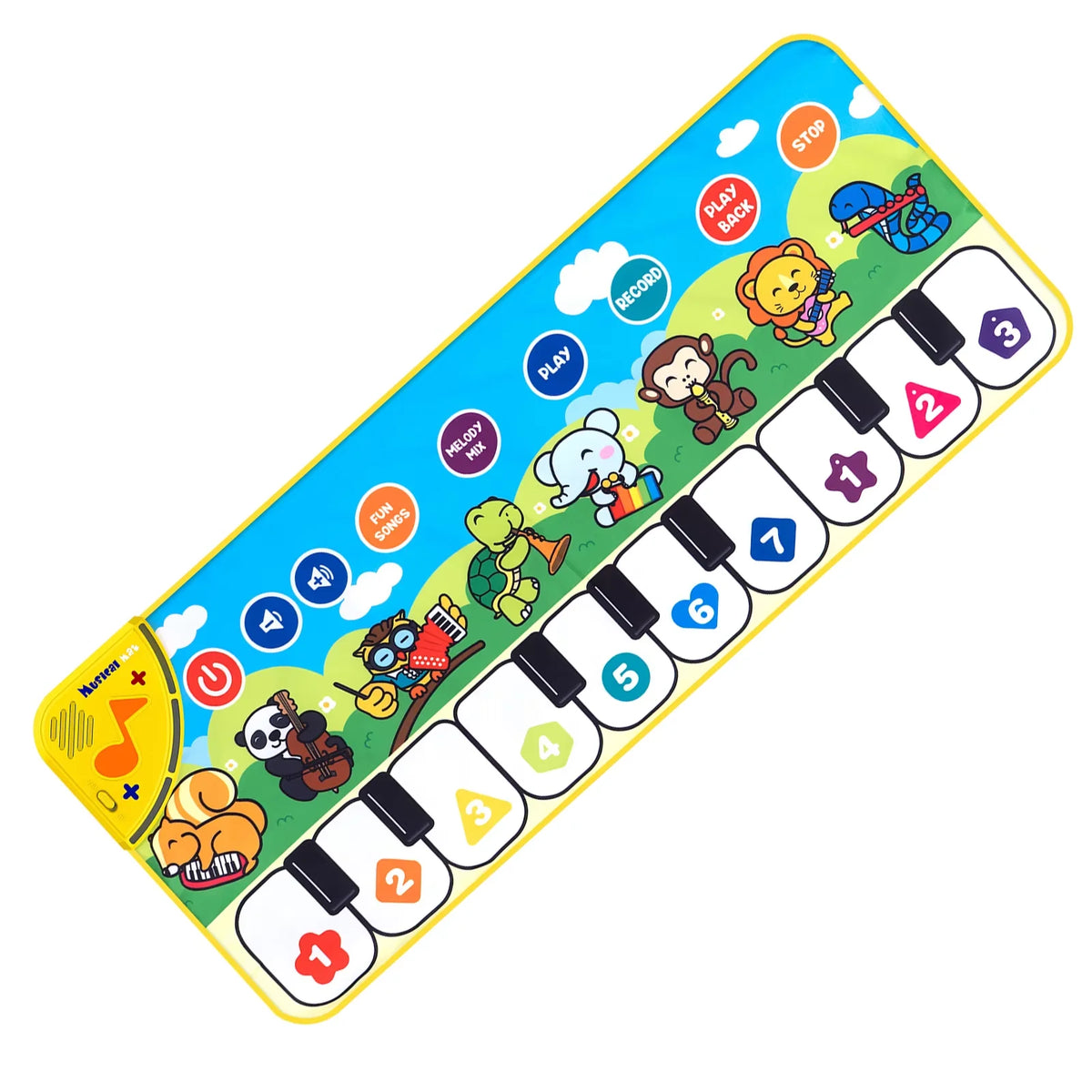 Kids Musical Piano Mat Toddlers Floor Keyboard Dance Mat with 8 Animal Sounds Baby Mat Musical Carpet Educational Toy Kids Gifts