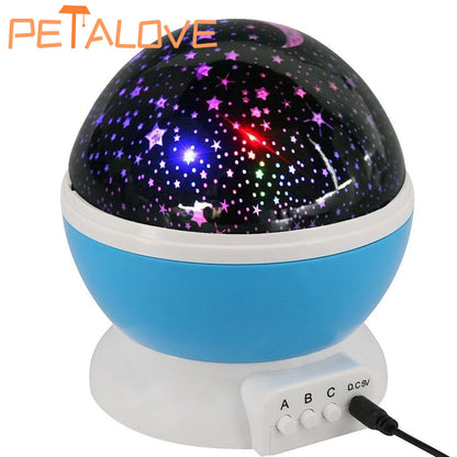 Galaxy Projector Starry Sky Rotating LED Night Light Planetarium Children Bedroom Star Night Lights Moon Light Kids Gift Lamp