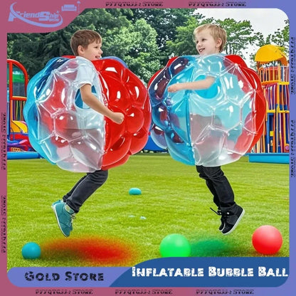 60cm Bubble Ball Human Inflatable Collision Game PVC Durable Buffer Ball Outdoor Activity Toy for Family Party Kids Game Toys
