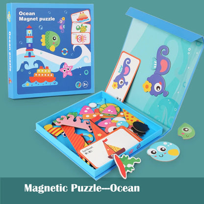 Magnetic Travel Puzzle Set for Kids
