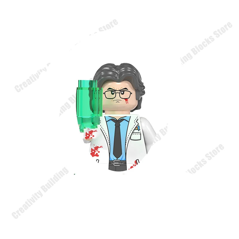 Mini 3D Halloween Figures Building Block Toy Set