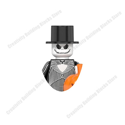Mini 3D Halloween Figures Building Block Toy Set