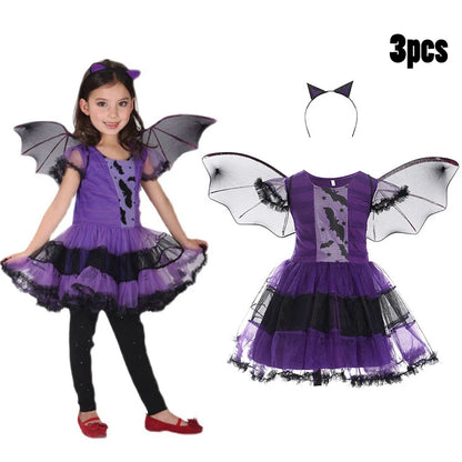 Halloween Witch Costume Dress for Girls