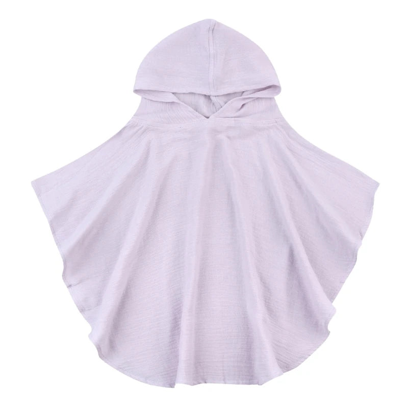 Soft Cotton Baby Hooded Towel Bath Towel for Boys Girls Bathrobe Sleepwear Children's Clothing Floral/Solid Color Infant ponchos
