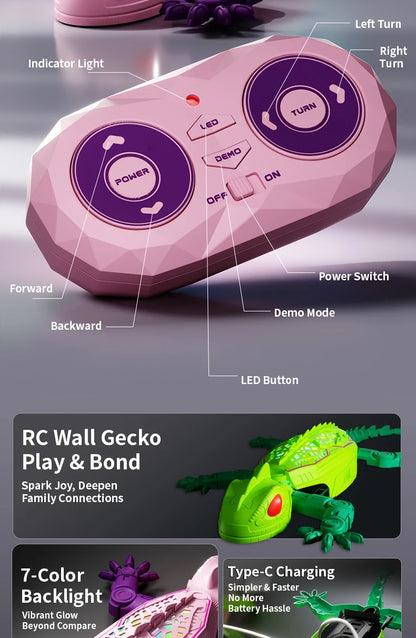 Remote Control Wall Climbing Gecko/Spider Toy
