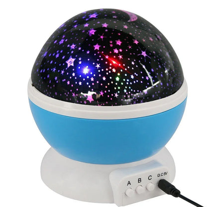 Galaxy Projector Starry Sky Rotating LED Night Light Planetarium Children Bedroom Star Night Lights Moon Light Kids Gift Lamp