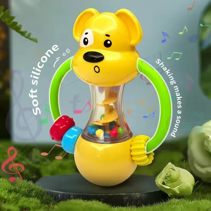 Soft Baby Grasping Ball Rattles with Bell Ball Early Education Educational Sensory Toy Random Color