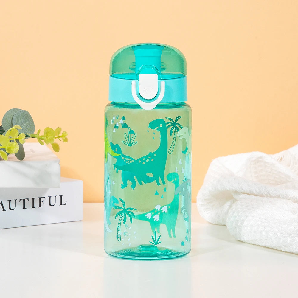 550ml Dinosaur Water Cup Bottle For Kids Children Girls Portable Travel Bottles Gym Sports Fitness Cup Cold Water Juice Drinking