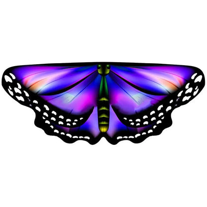 Kids Butterfly Wings Shawl Costume Cape