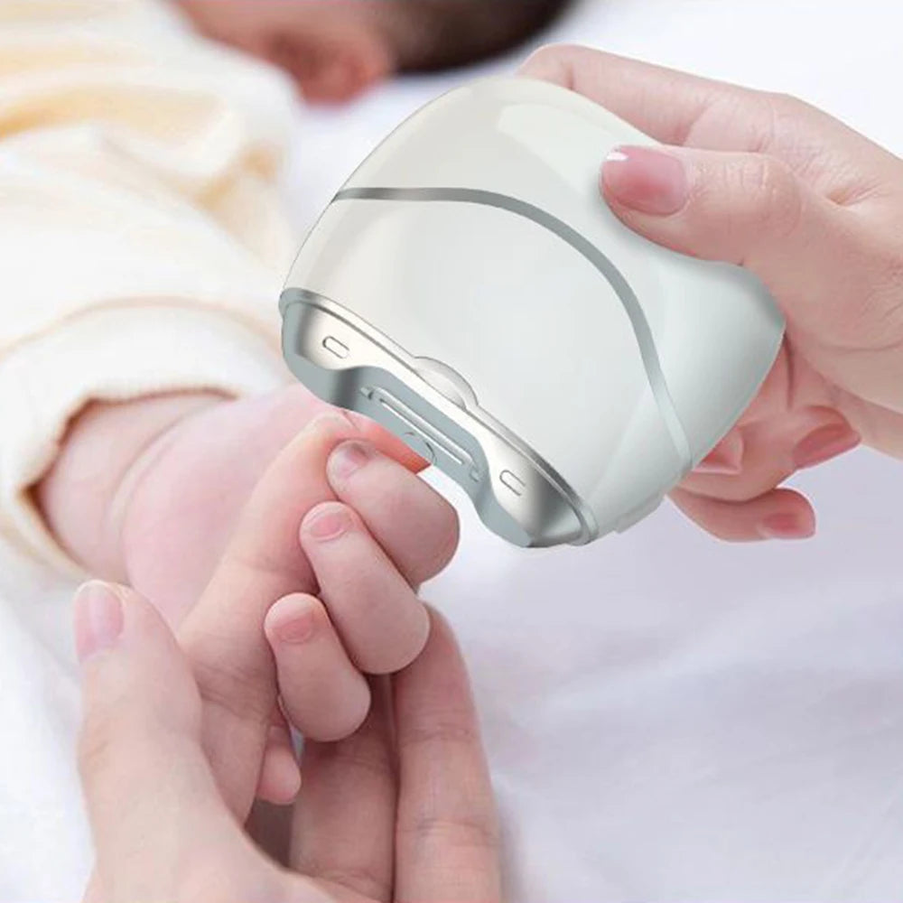 Electric Automatic Nail Clippers With Light Trimmer Nail Cutter Manicure For Baby Adult Care Scissors Body Tools USB Charging