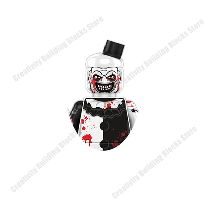Mini 3D Halloween Figures Building Block Toy Set