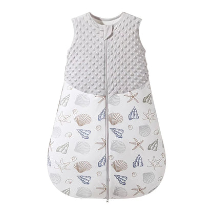 Baby Sleepsack 3-24Months Autumn Baby Sleeping Bag Blanket 1.5Tog Doudou Soft Feeling Starfish Shell Print Vest Style